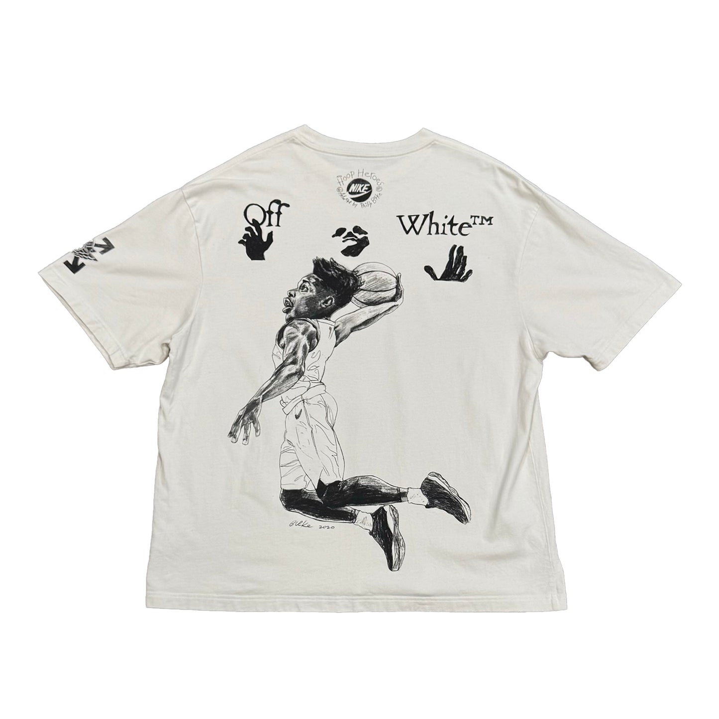 Off-White x Jordan Sketch tee (Size XL)