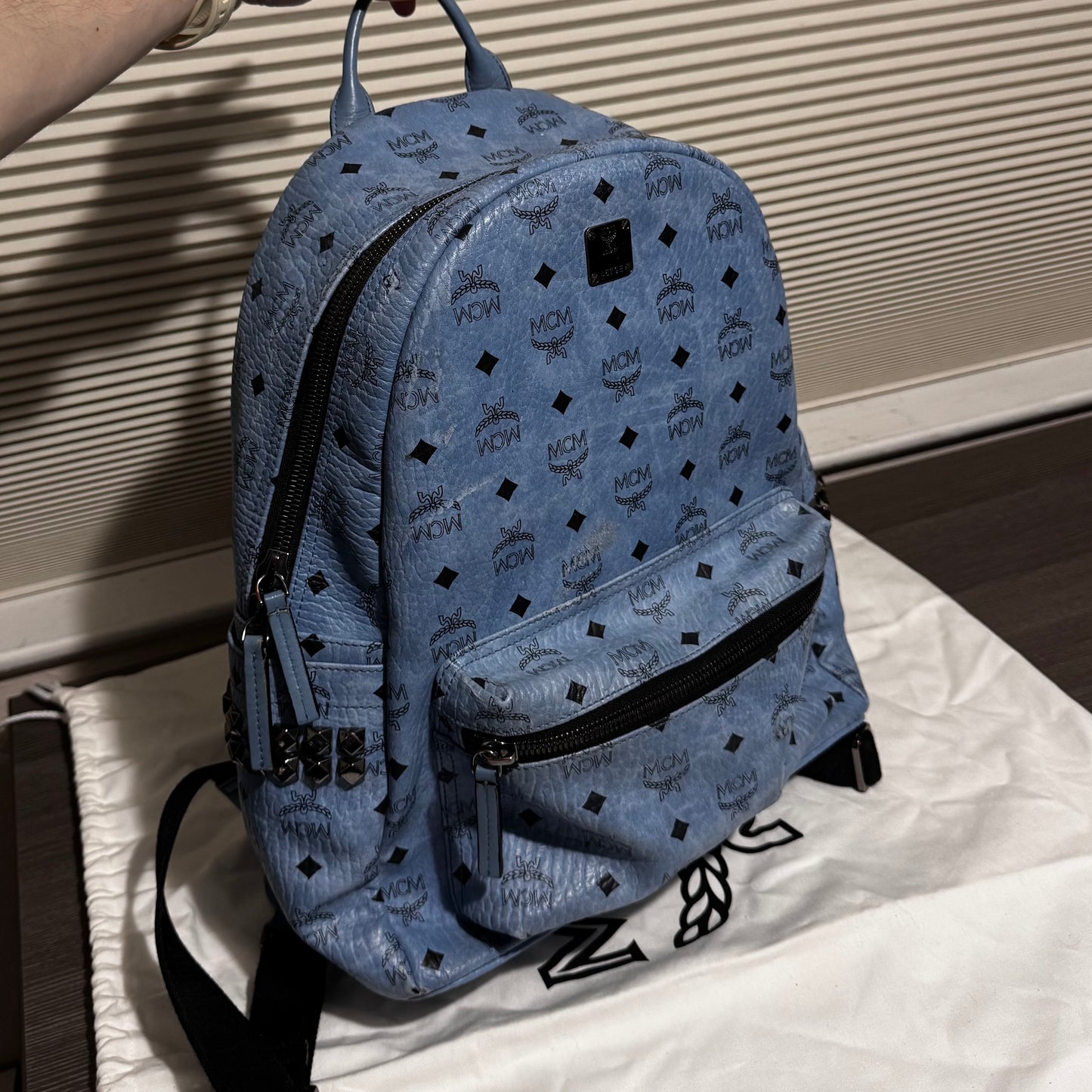 Baby Blue MCM BackPack