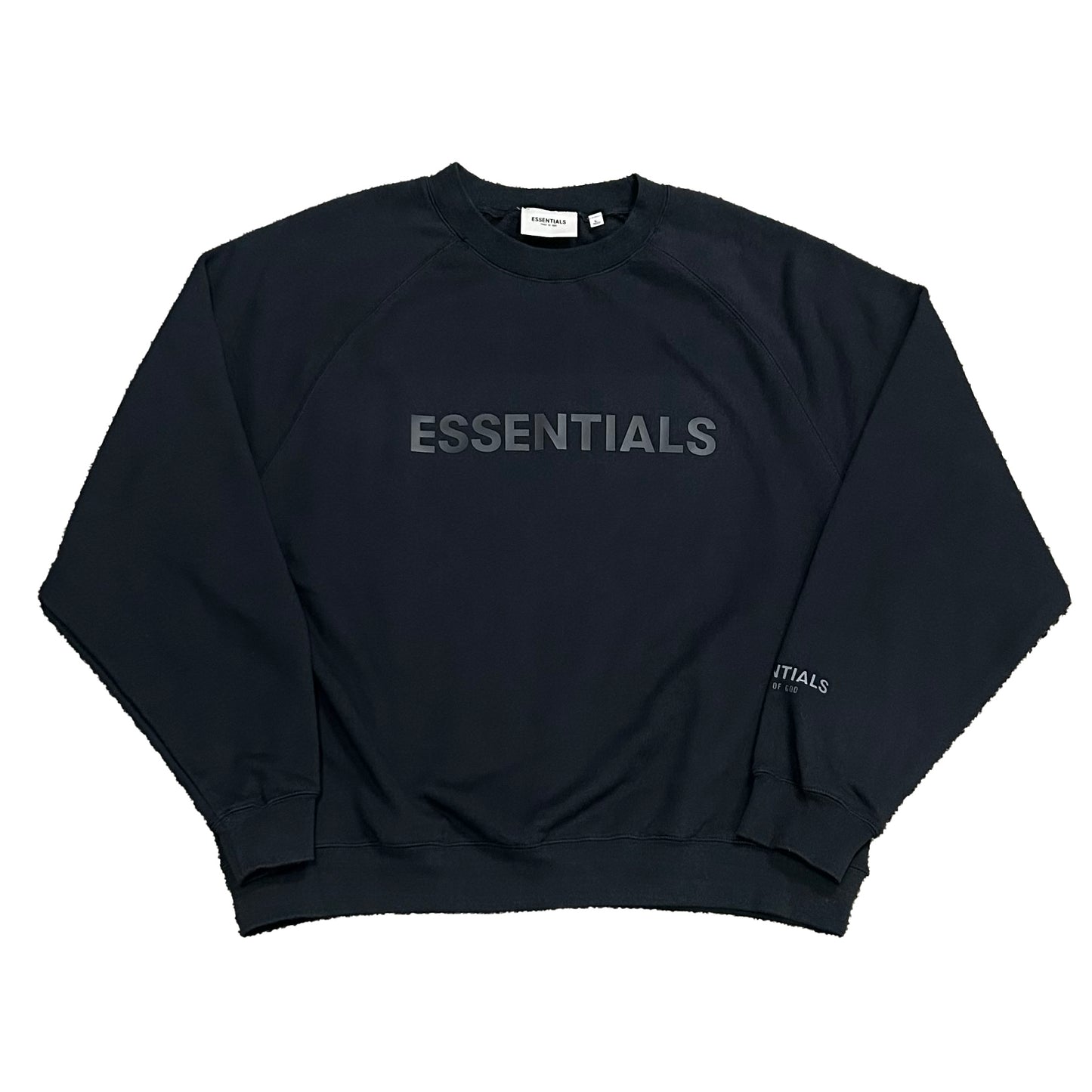Essentials Crewneck (Black)(Size Large)