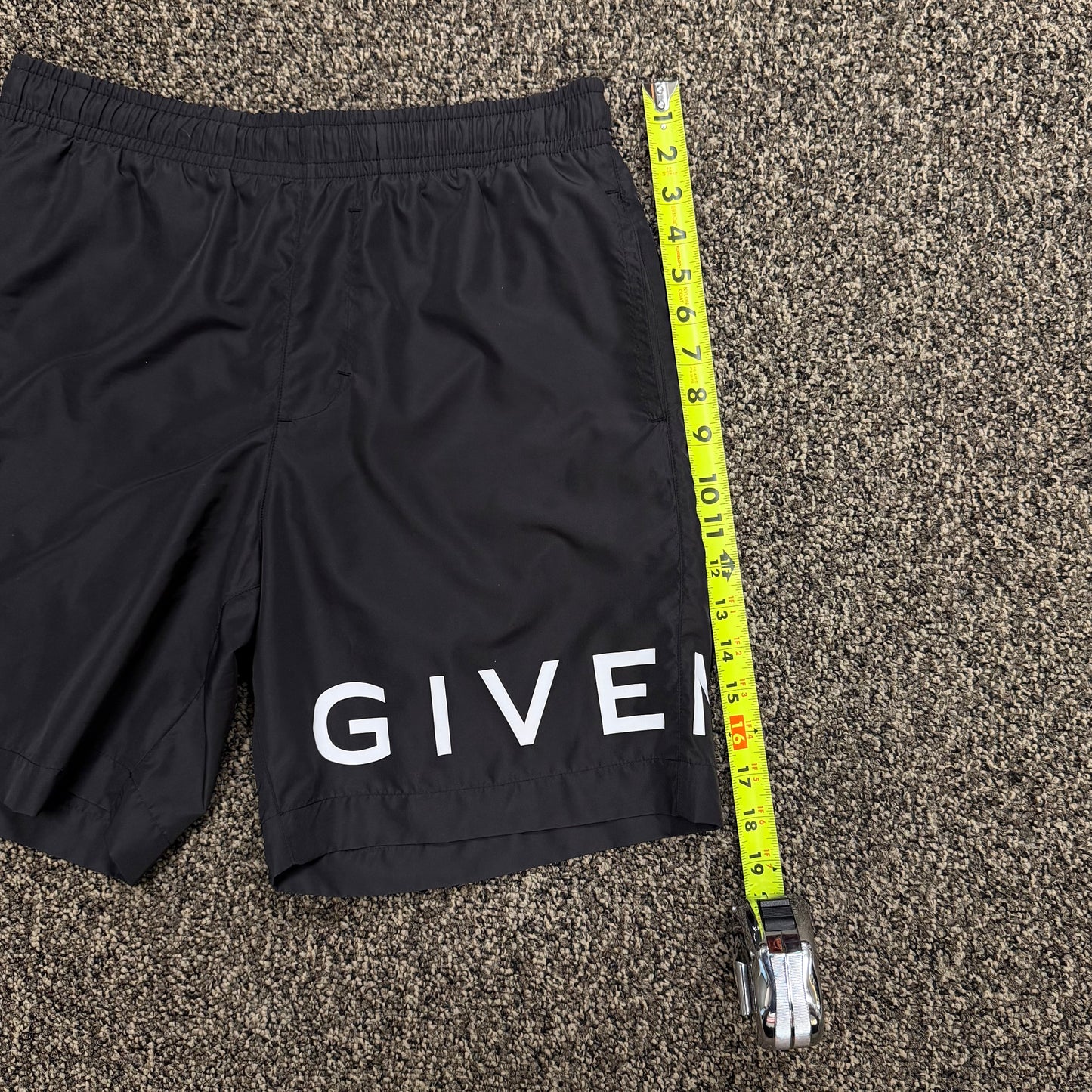 Givenchy Logo Print Swim Trunks (Size Small)