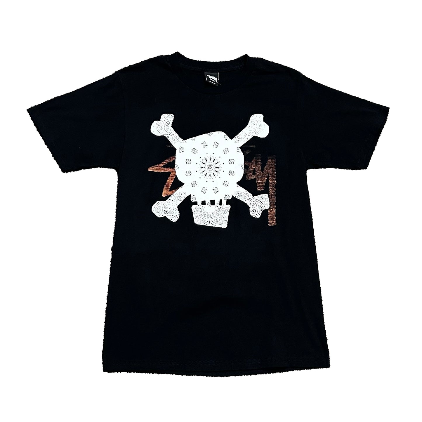 Stussy Paisley Bones Tee (Size Small)