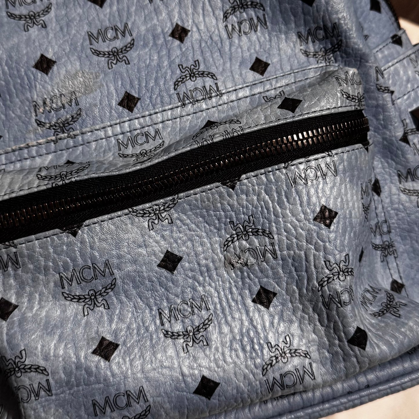 Baby Blue MCM BackPack