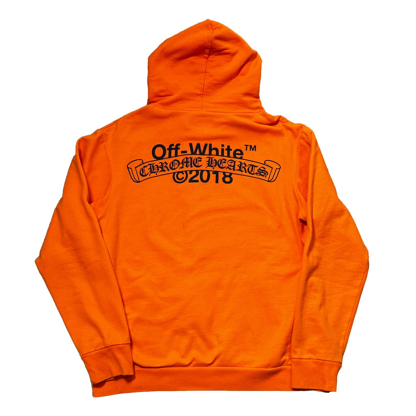 Off-White x Chrome Hearts Orange Hoodie (Size XL)