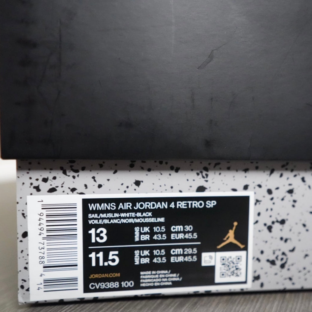 OW Jordan 4 Retro “Sail” (Size 13W)