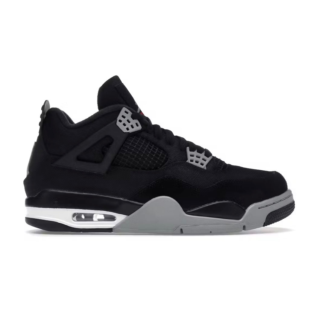 Jordan 4 Retro “Black Canvas” (Size 8)