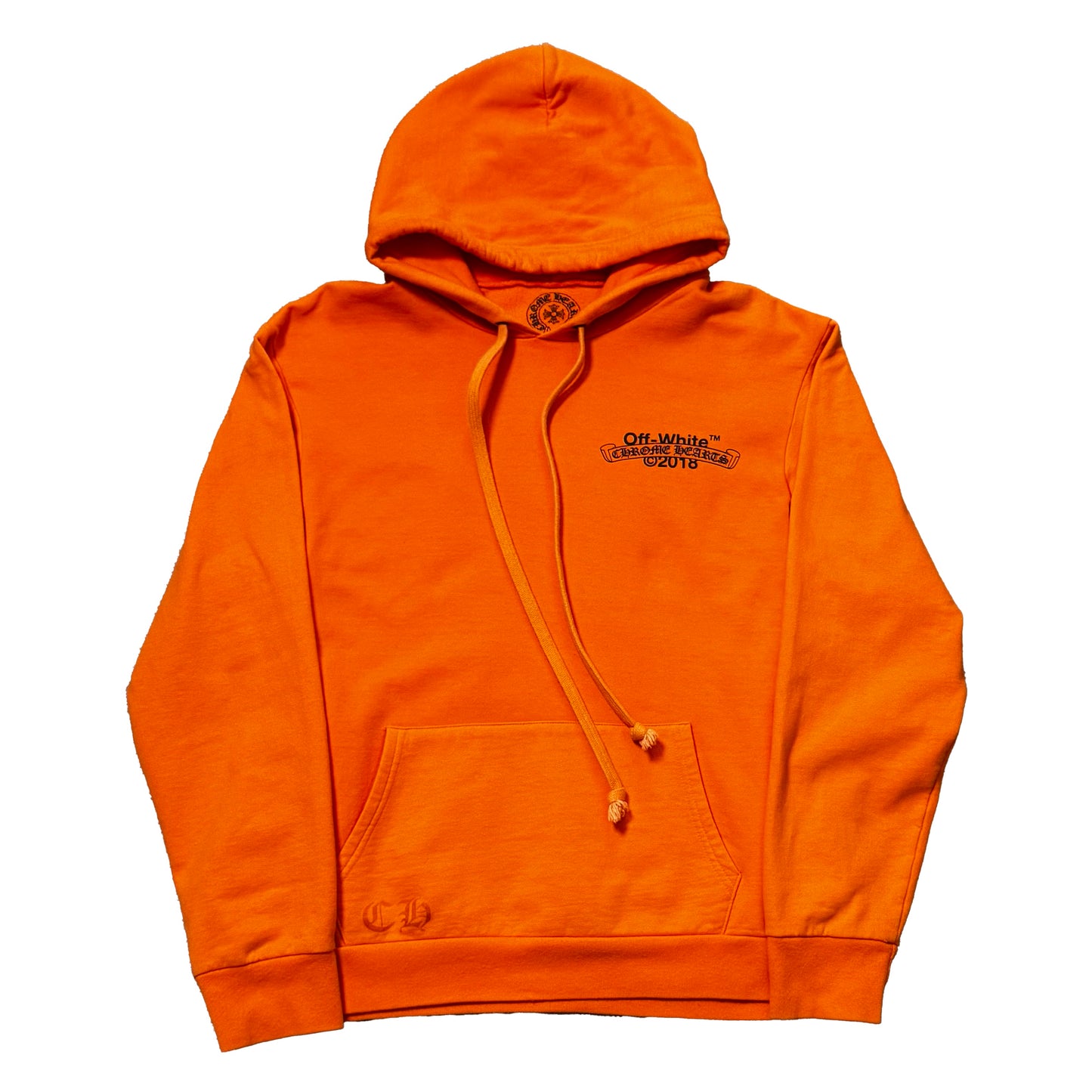 Off-White x Chrome Hearts Orange Hoodie (Size XL)