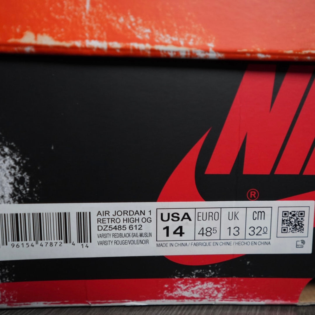 Jordan 1 Retro Hi “Lost and Found” (Size 14)