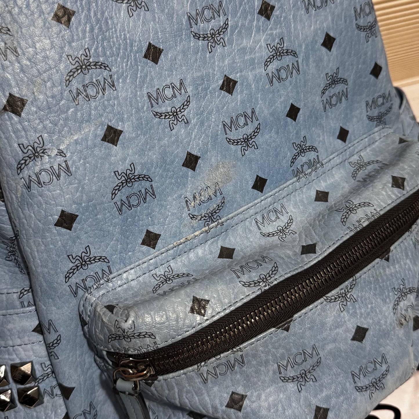 Baby Blue MCM BackPack