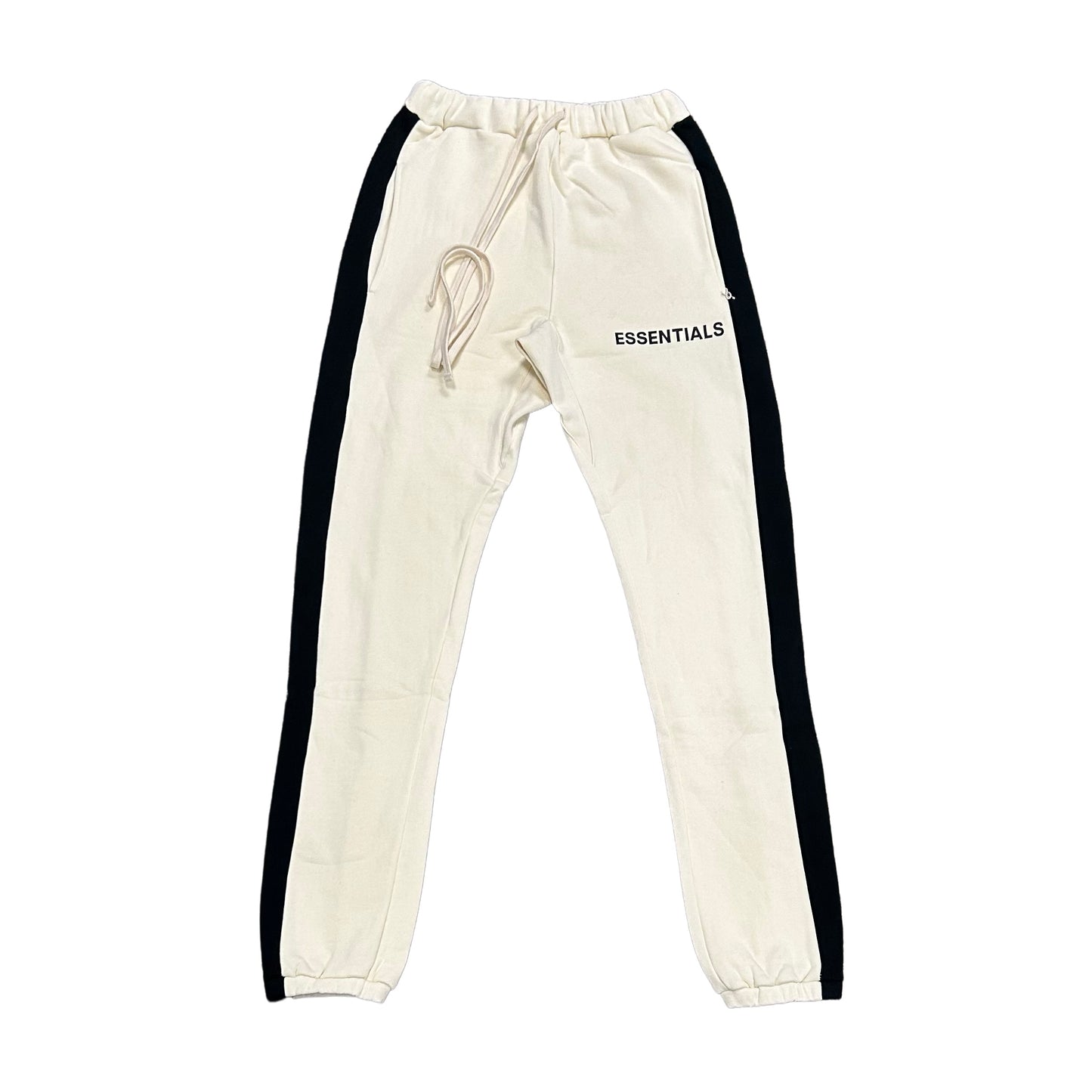 Essentials Cream Striped Sweatpants (Size Small)