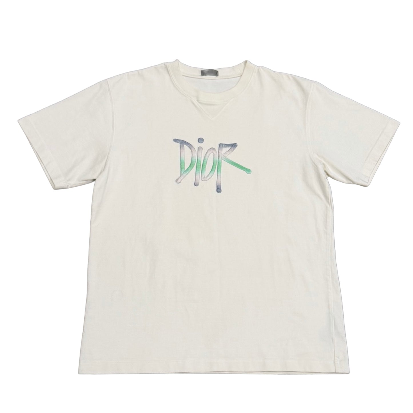 Dior x Shawn Stussy Multicolor logo tee (Size XL)