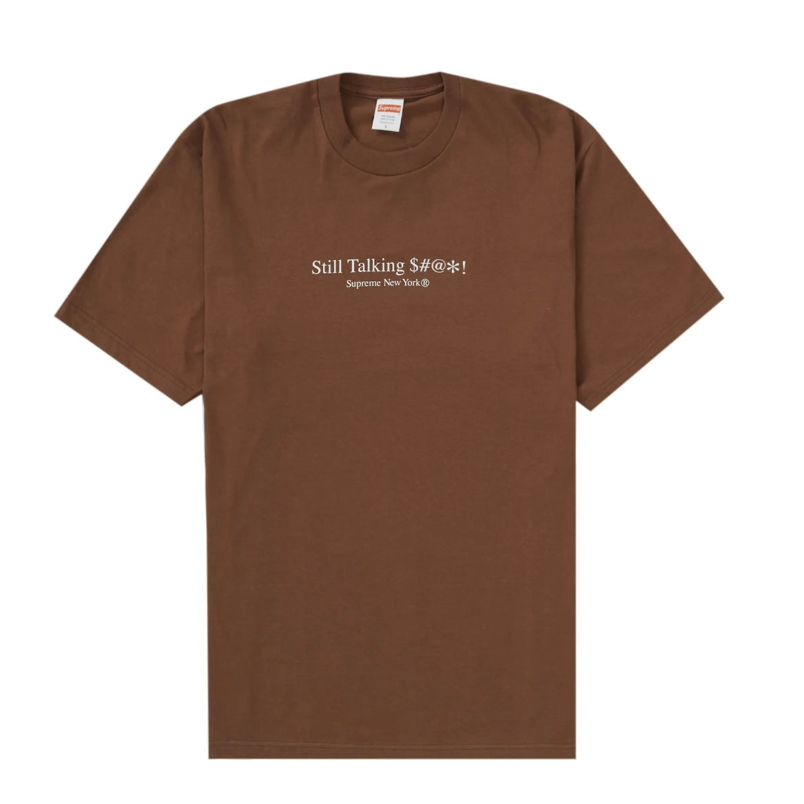 Supreme Brown “Still talking” Tee (Size Large)