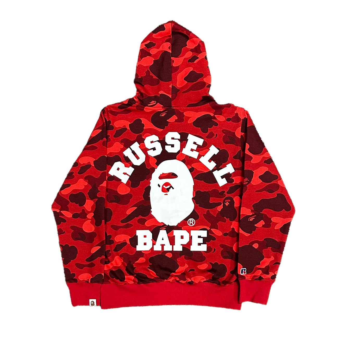 Bape x Russell Camo Hoodie (Size Medium)