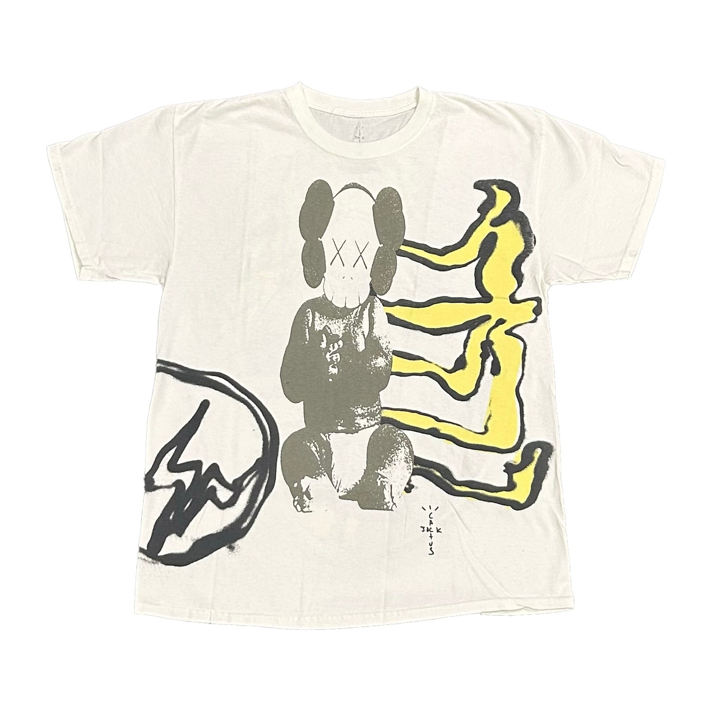 KAWs x Cactus Jack x Fragment tee (Size Medium)
