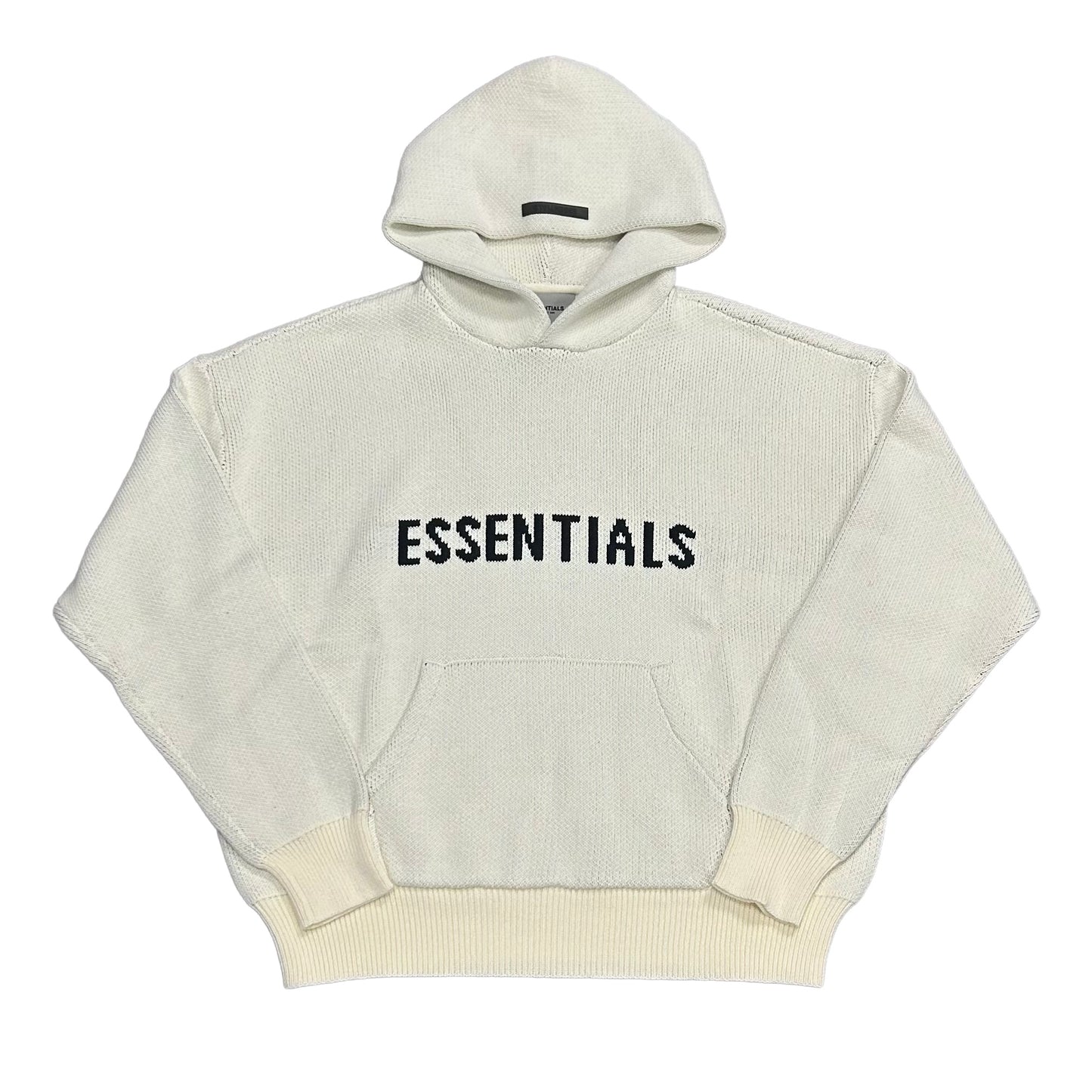 Essentials Knit Hoodie (Cream)