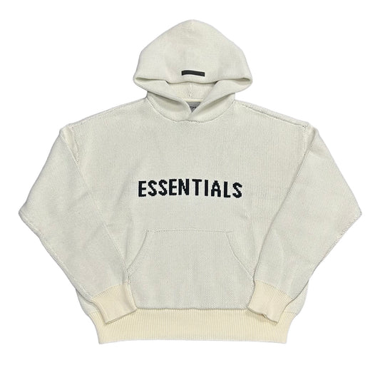 Essentials Knit Hoodie (Cream)