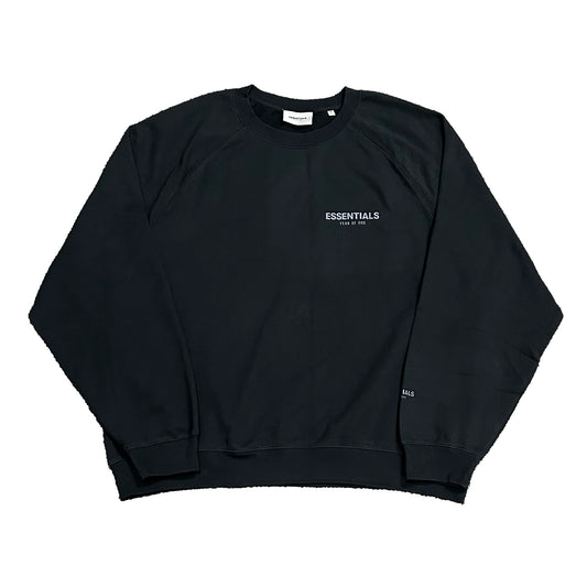 Essentials Crewneck (Black)(Size XXL)