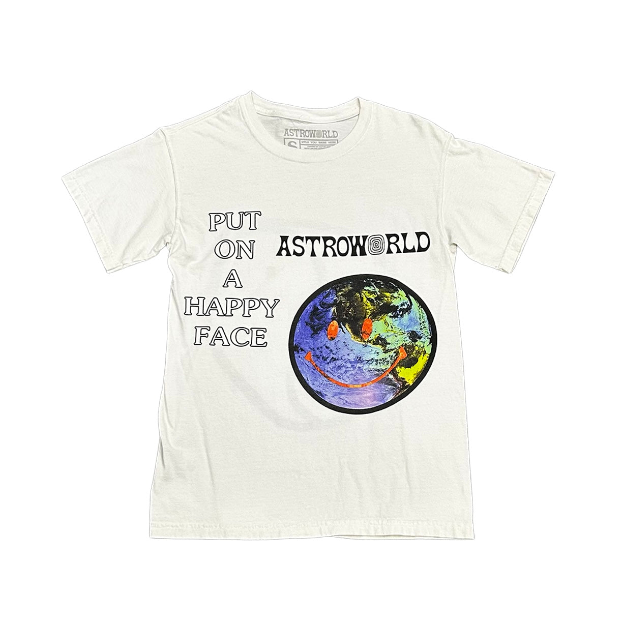 Travis Scott Astroworld “Happy Face” tee (Size Small)