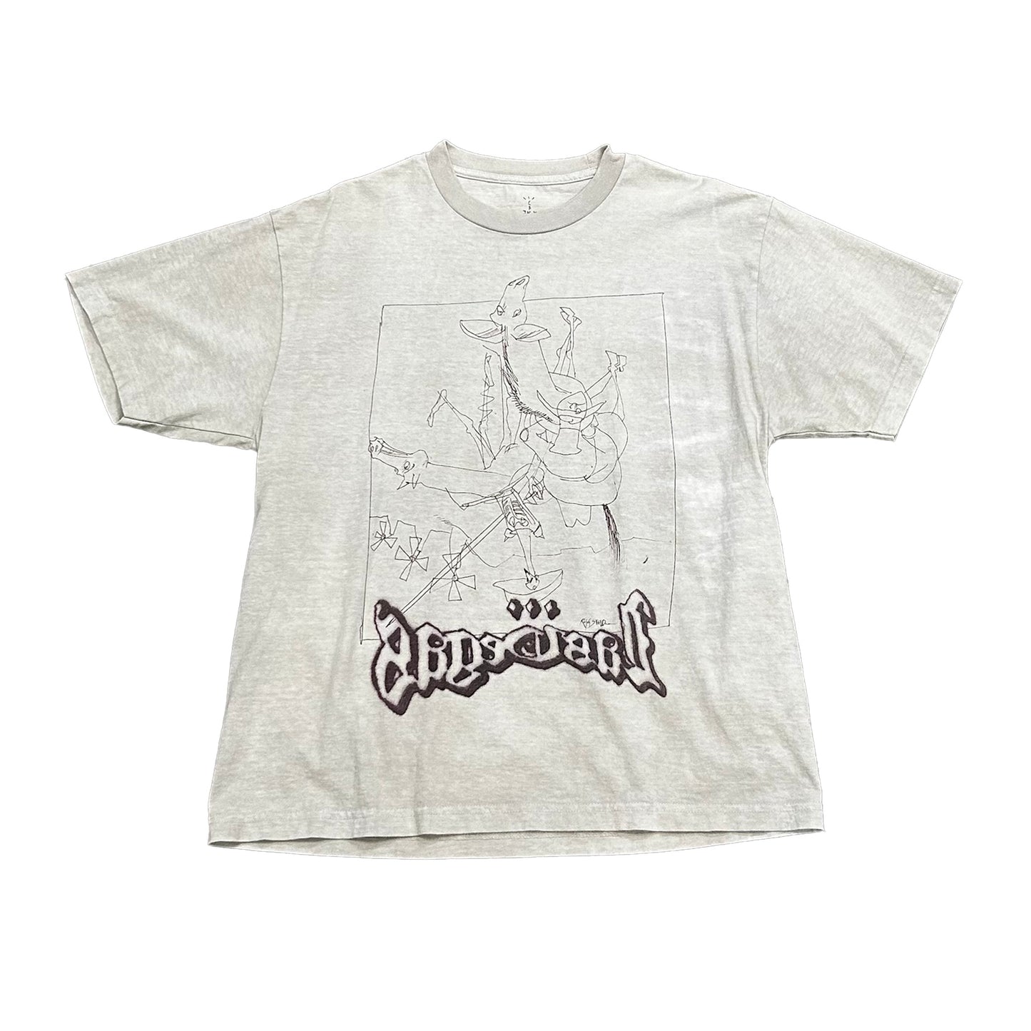 Cactus Jack Ralph Steadman Sketch tee (Size Large)