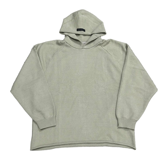 Essentials Relaxed Fit Knit Hoodie (Tan)(Size XXL)