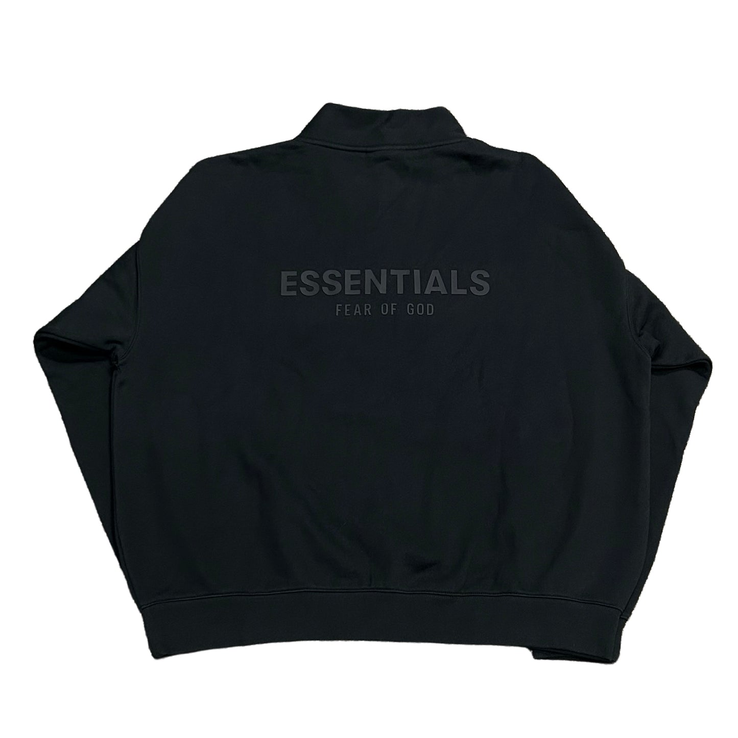 Essentials Quarter Zip (Black)(Size XXL)