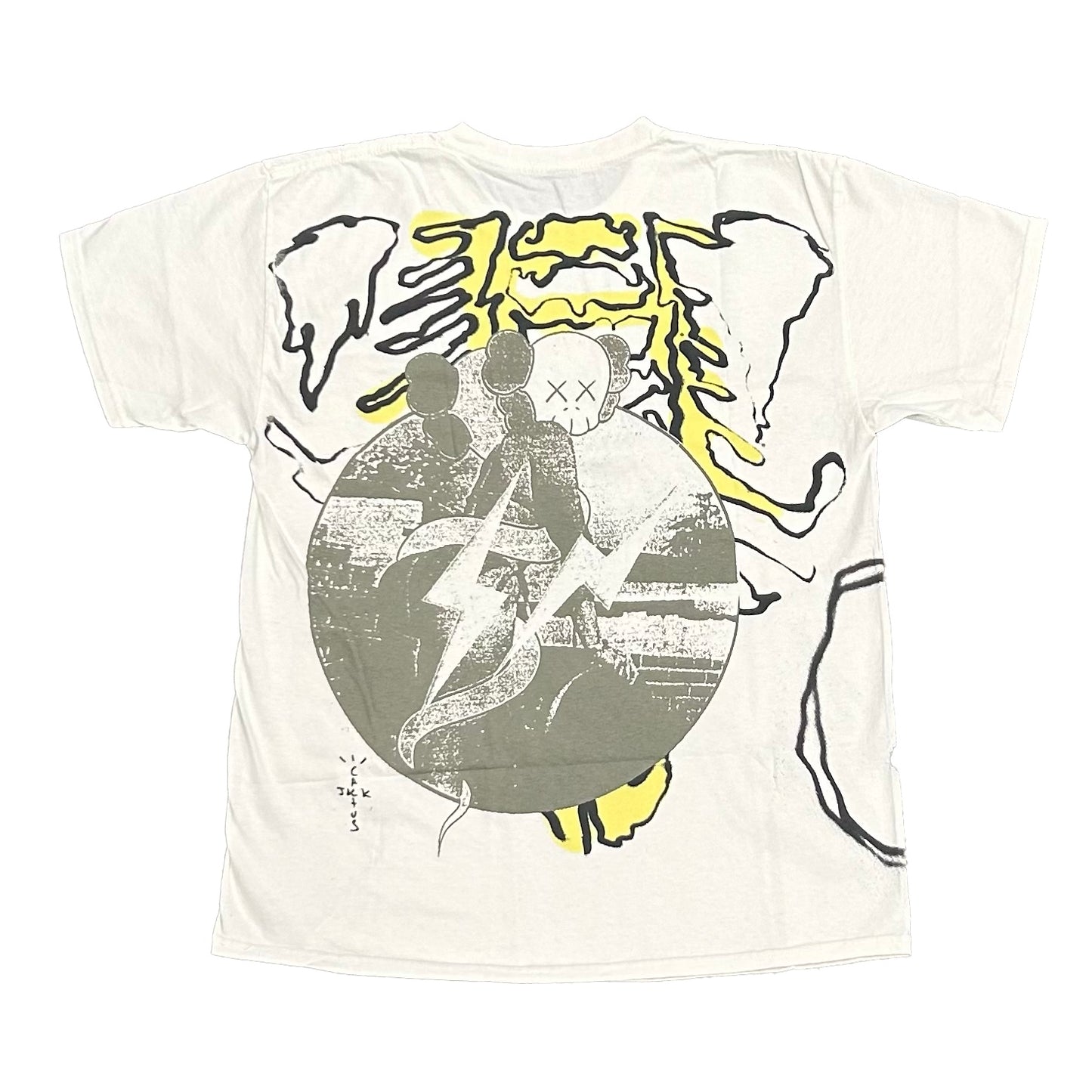 KAWs x Cactus Jack x Fragment tee (Size Medium)