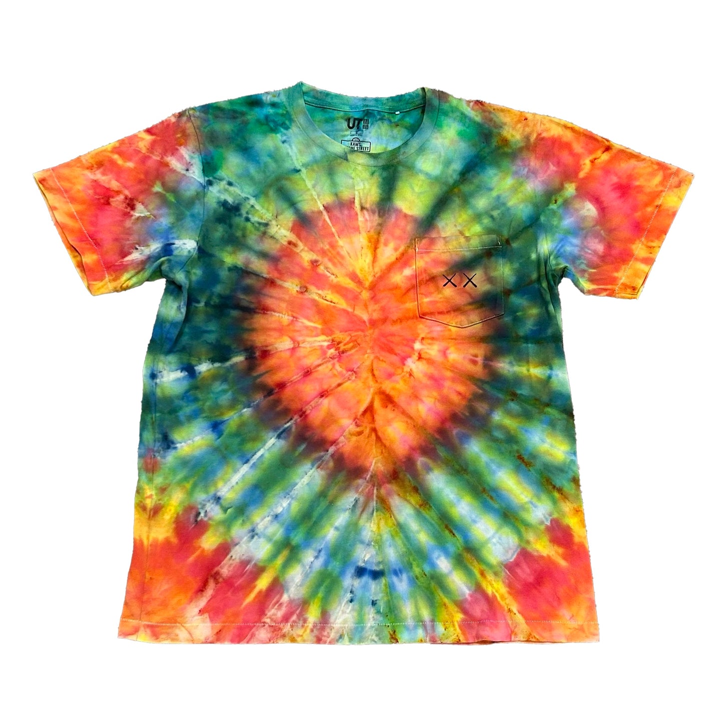 KAWs x Sesame Street Ice Dyed Tee (Size Large)