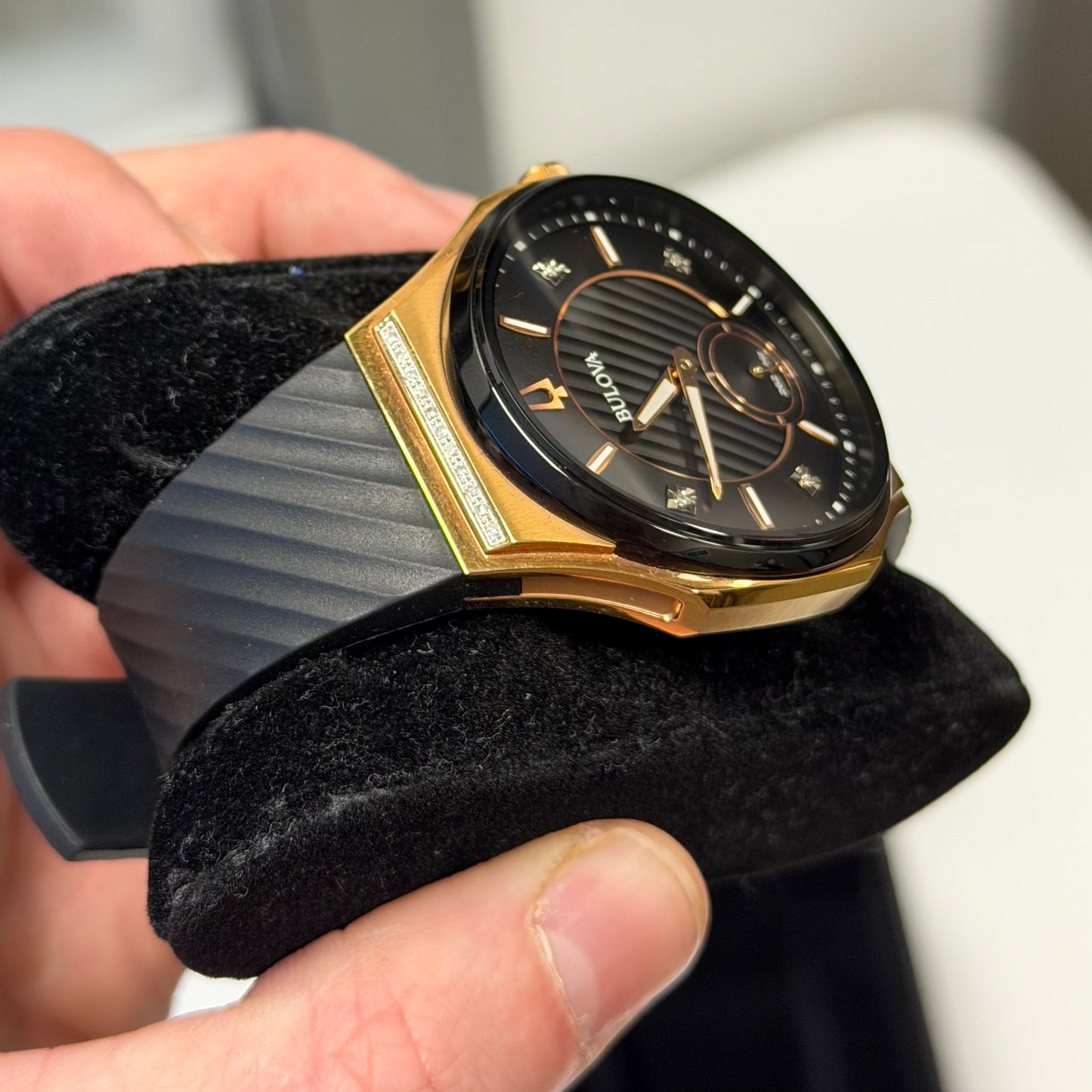 Bulova Curve Diamond Watch (40mm)