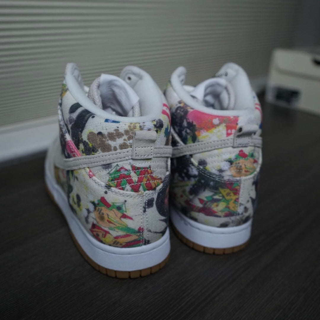 Supreme “Rammellzee” SB Dunk Hi (Size 8.5)