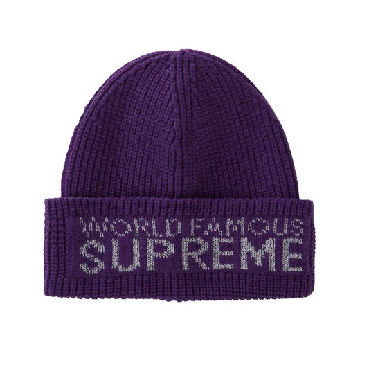 Supreme World Famous Beanie (Purple)