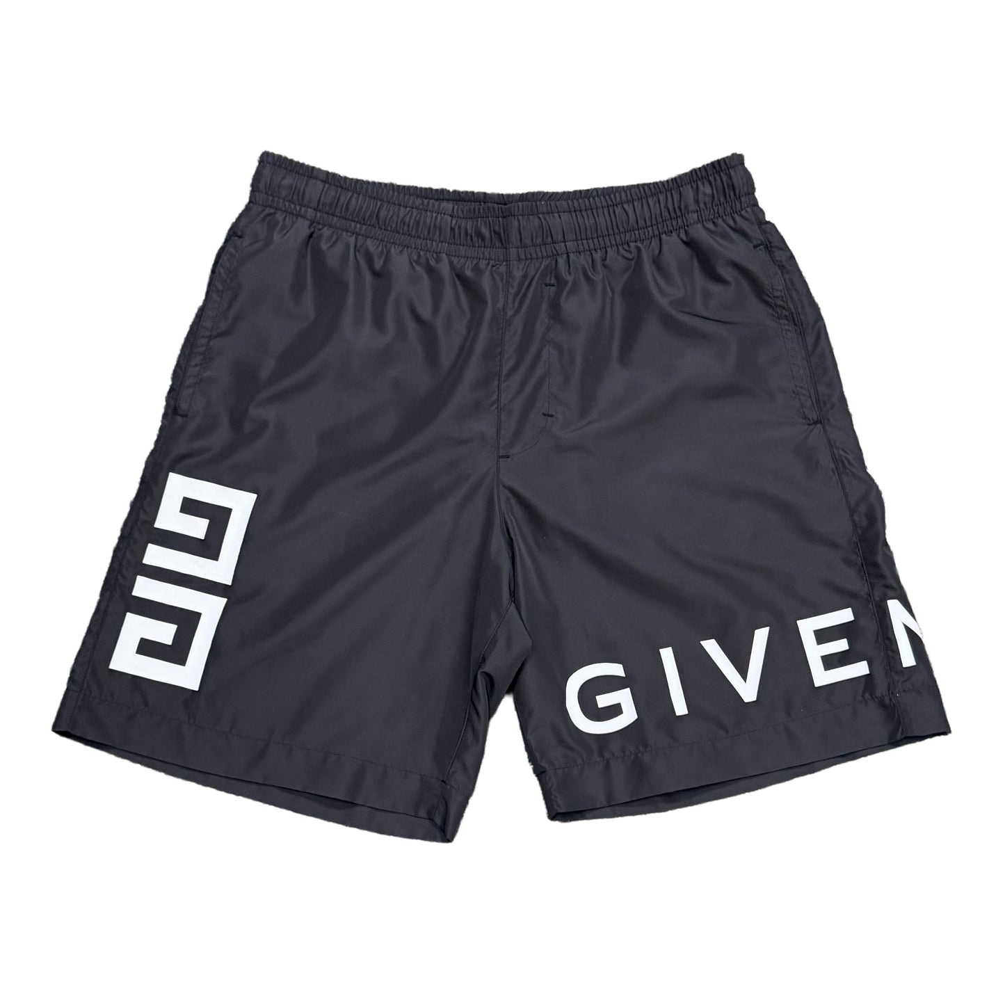 Givenchy Logo Print Swim Trunks (Size Small)