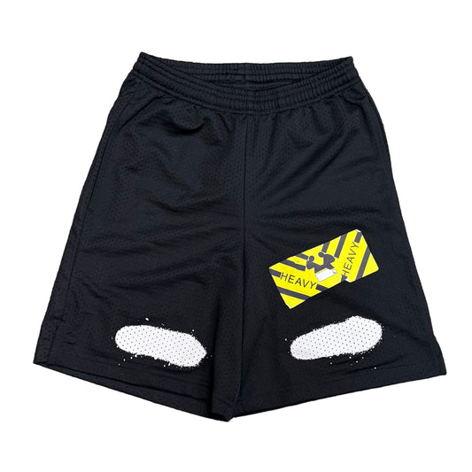 Off-White Diagonal Spray Shorts