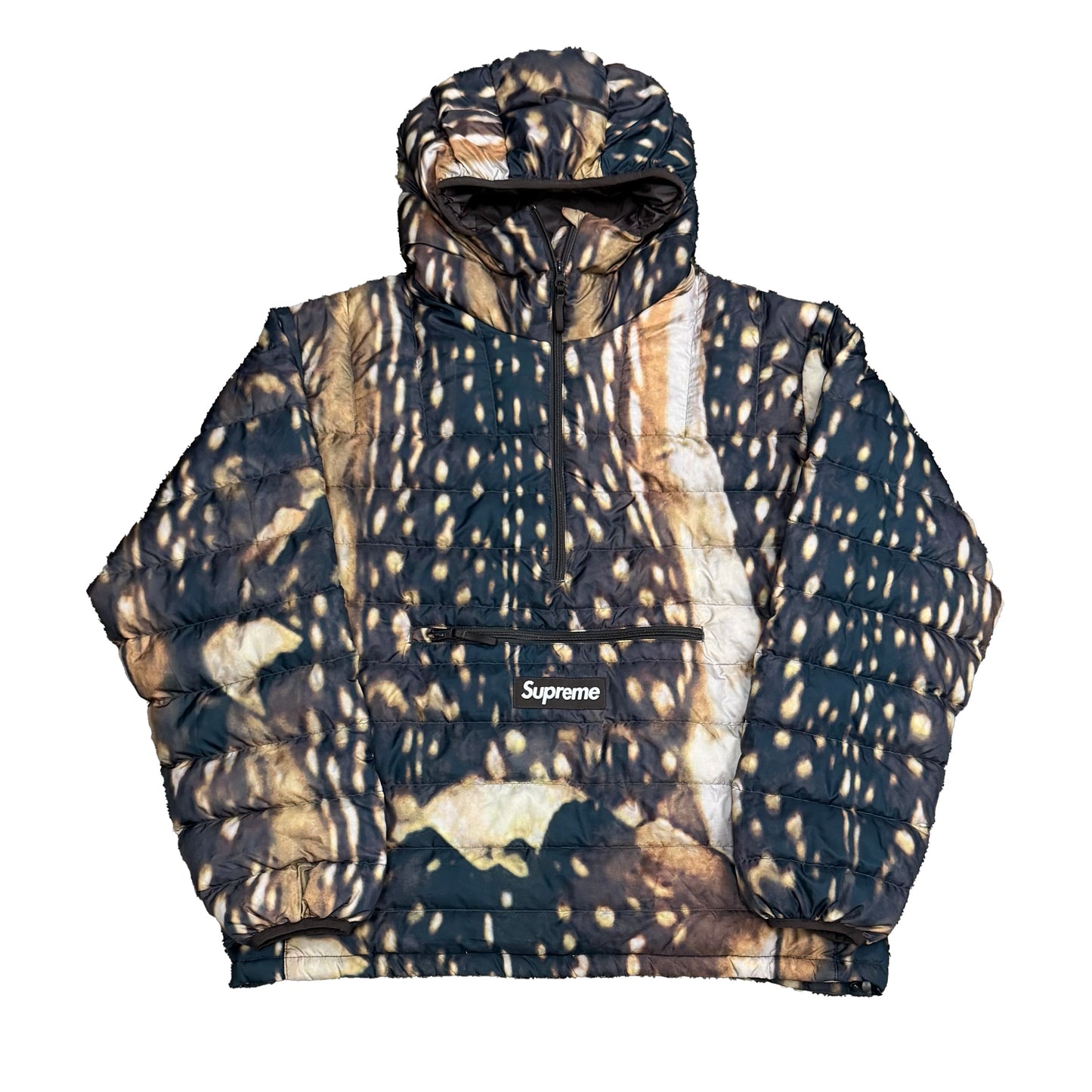 Supreme Deer Half Zip Hooded Puffer (FW23)