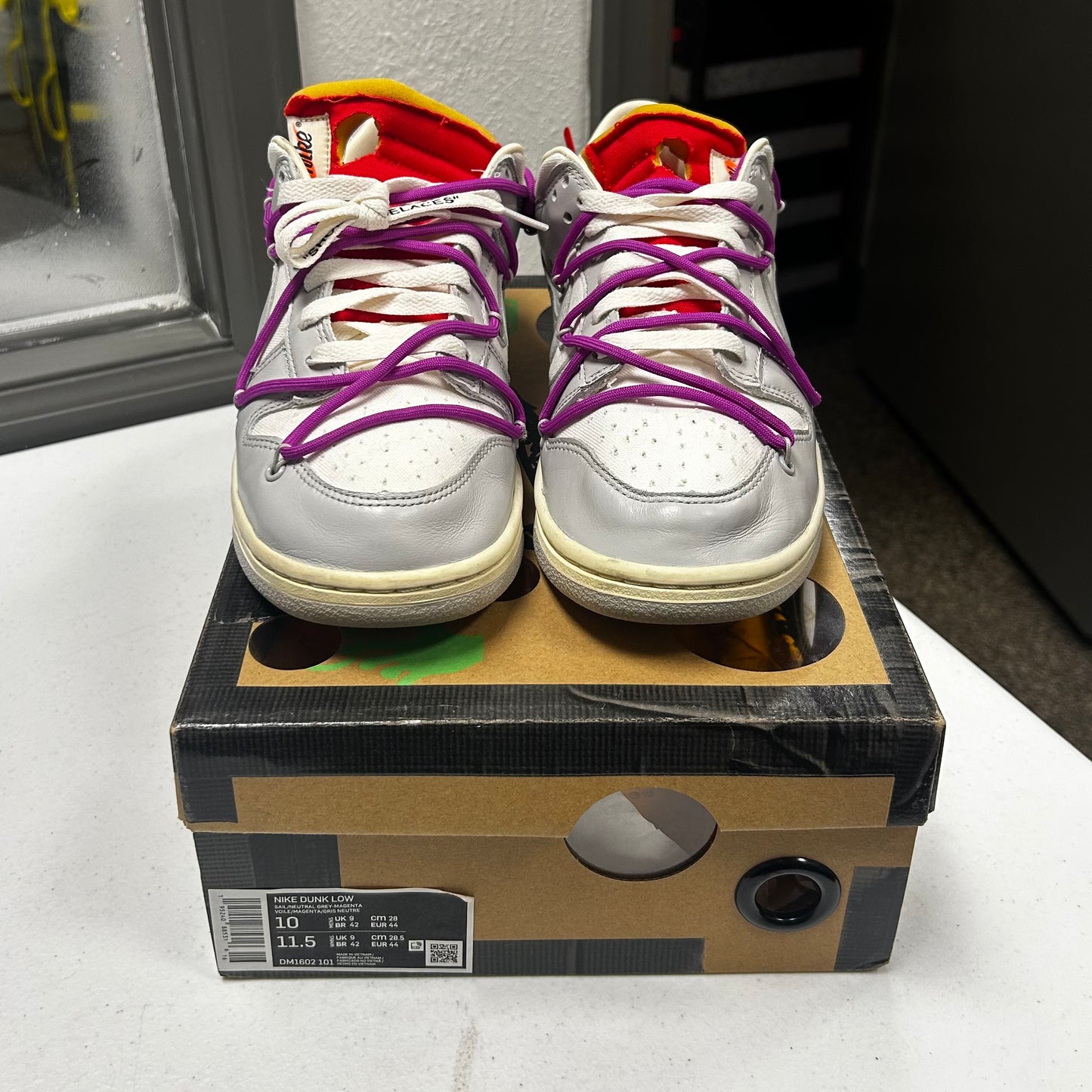 OW Nike Dunk low “Lot 45” (Size 10)