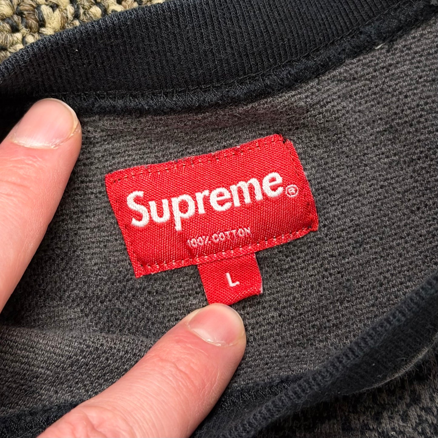 Supreme Scatter Text Crewneck (Size Large)