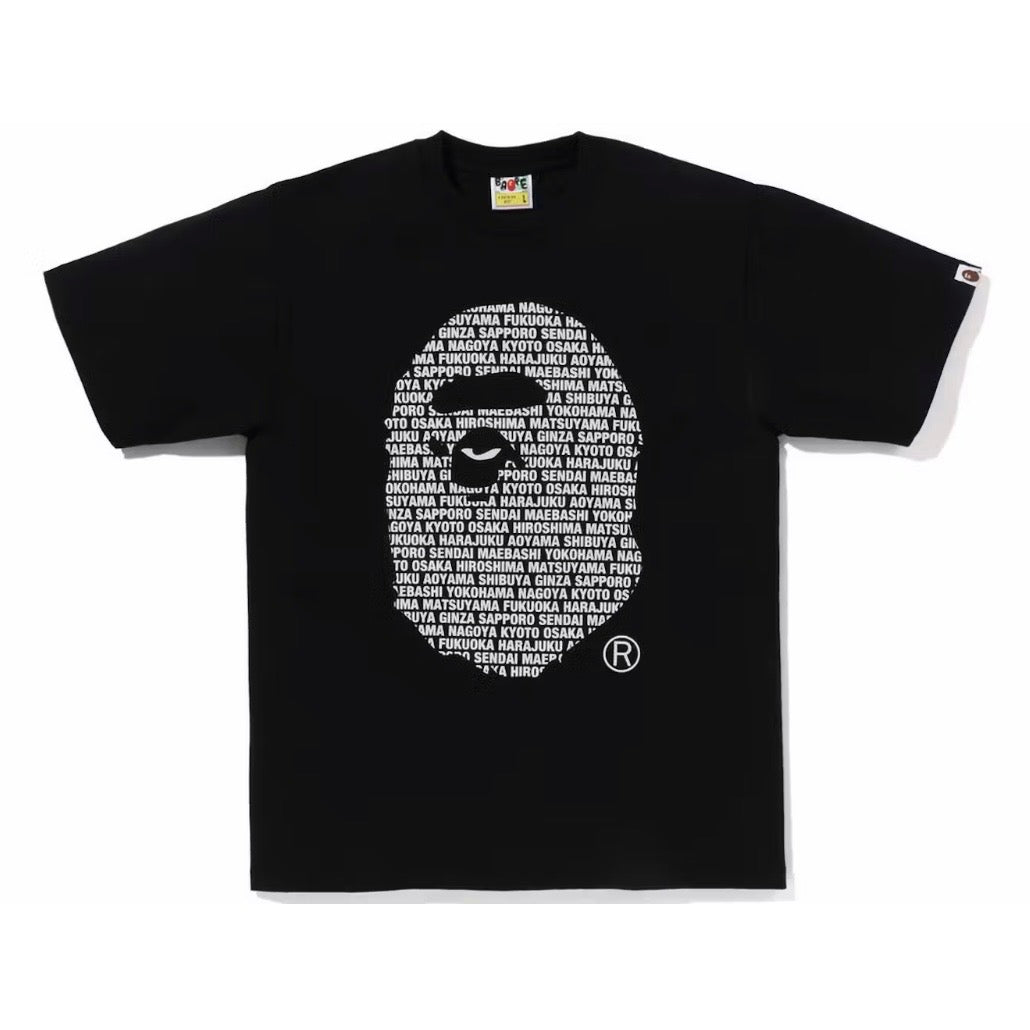 Bape Japan Ape Head tee (Black)