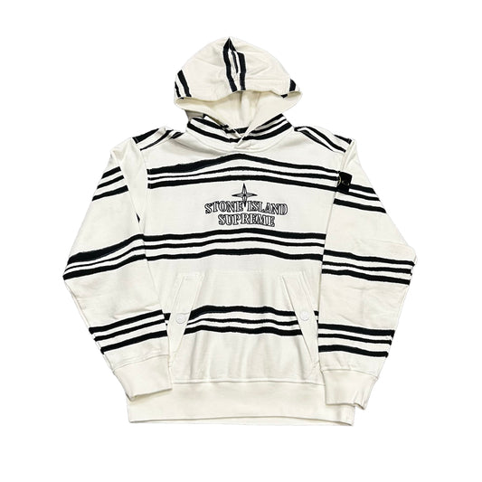 Supreme Warp Stripe Hoodie (Size Medium)