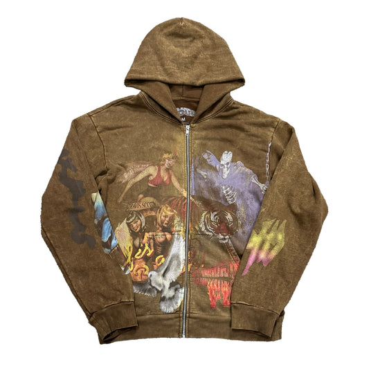 Travis Scott Dallas Circus Maximus Zip Up (Size Medium)