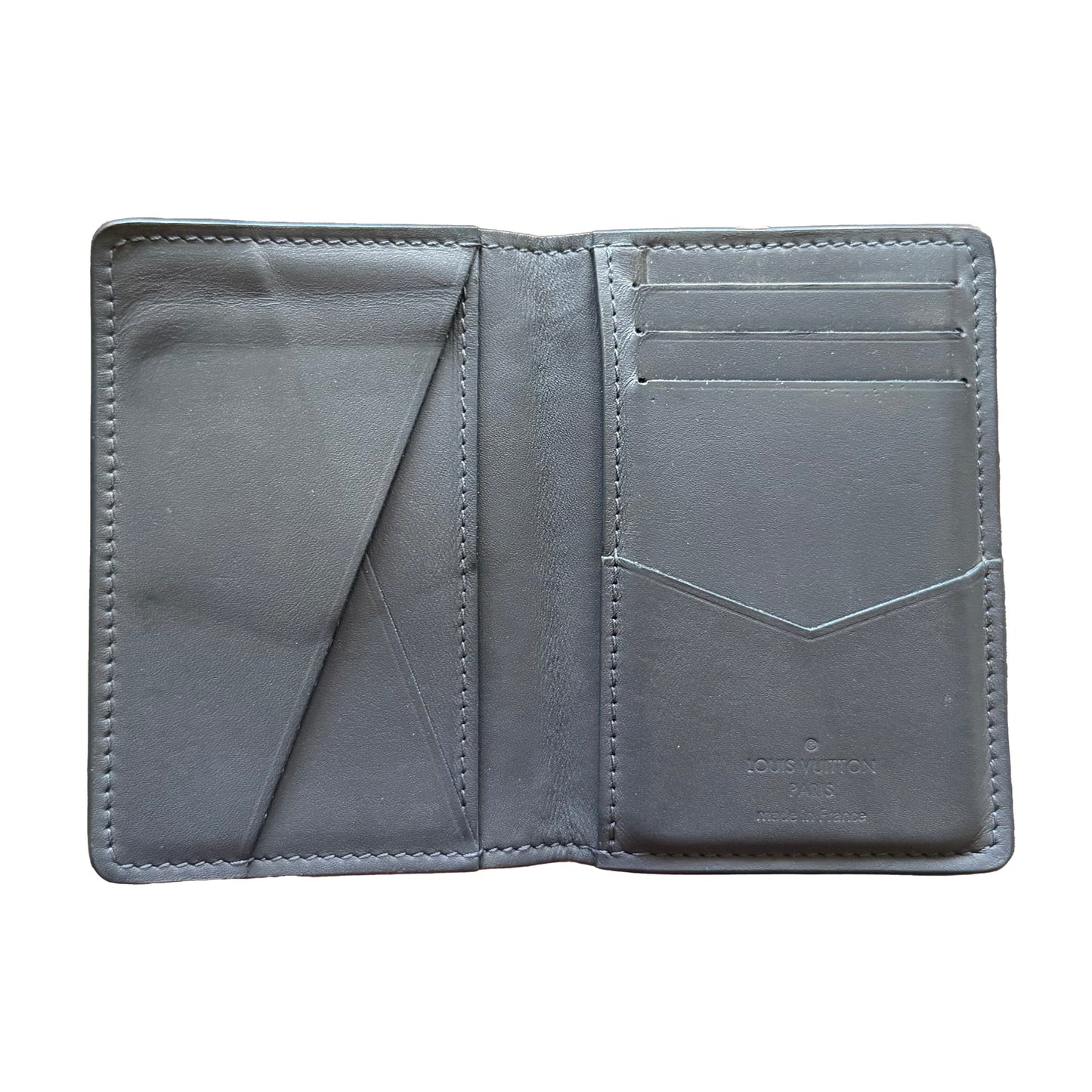 LV Blue Monogram Shadow Pocket Organizer