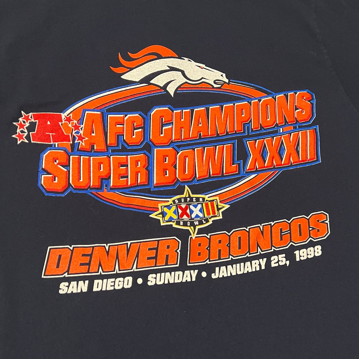 1998 Broncos Super Bowl Tshirt (Size L)