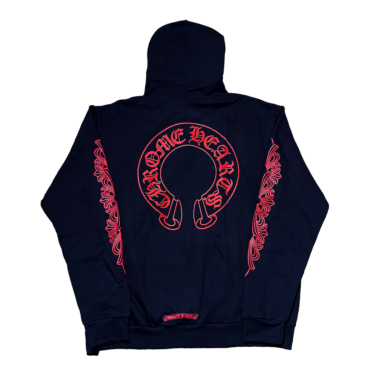 CH Navy/Red Floral Hoodie (Size Large)