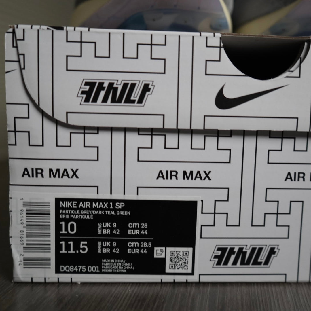 Kasina Won-Ang Grey Air Max 1 (Size 10)