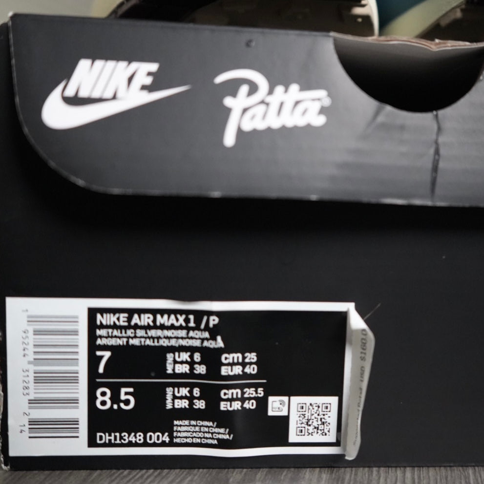 Patta Aqua Noise Air Max 1 (Size 7)